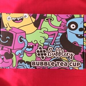 Large bubble tea glass cup